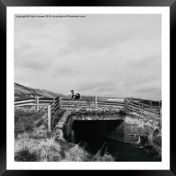 Lonely Ride Framed Mounted Print by Colin Keown