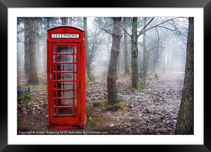 British phone box  Framed Mounted Print by Jordan Browning Photo