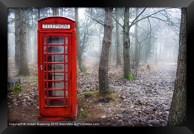 British phone box  Framed Print by Jordan Browning Photo