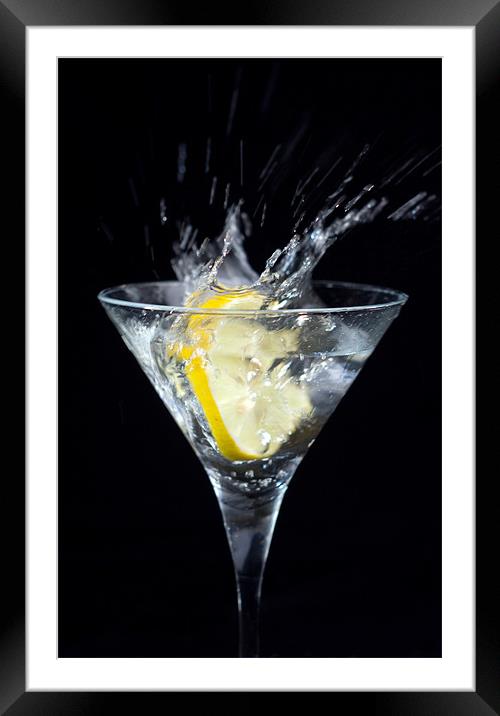 Martini drink Framed Mounted Print by Justyna studio