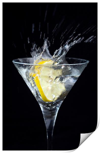 Martini drink Print by Justyna studio