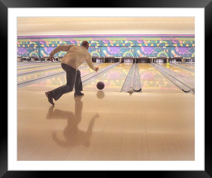 10 Pin Bowling Framed Mounted Print by Mike Sherman Photog