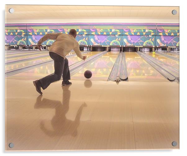 10 Pin Bowling Acrylic by Mike Sherman Photog