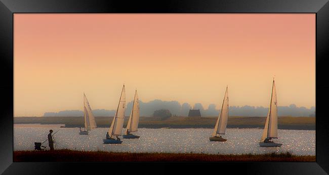 Sunset sailing Framed Print by Mike Sherman Photog