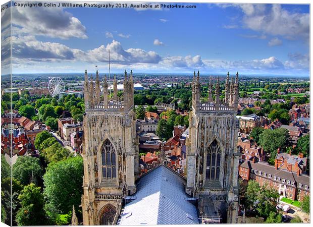 The View From York Minster Canvas Print by Colin Williams Photography