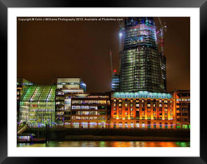 Building The Shard Framed Mounted Print by Colin Williams Photography