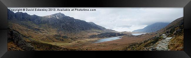 View from Idwal Framed Print by David Eckersley