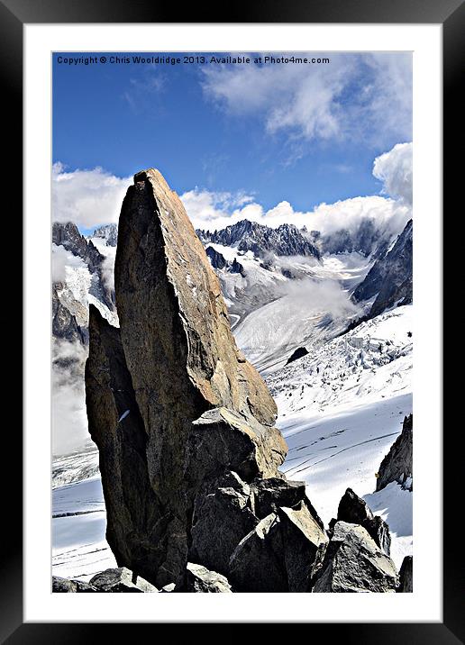 Rising up out of the Alps Framed Mounted Print by Chris Wooldridge