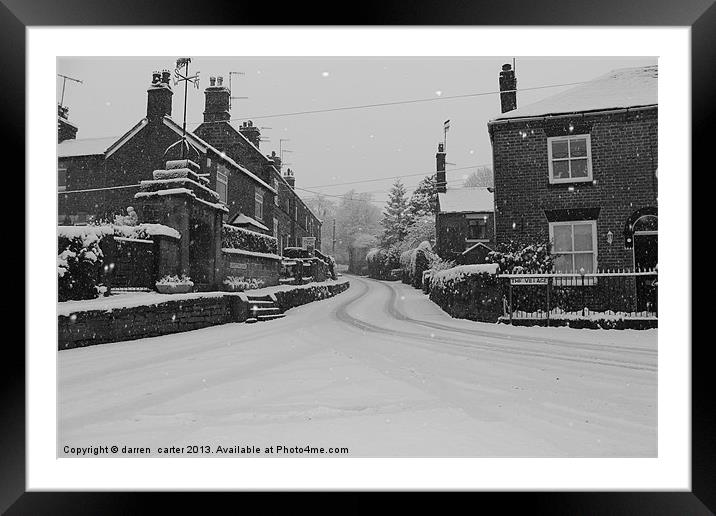 Endon village north staffordshire Framed Mounted Print by darren  carter