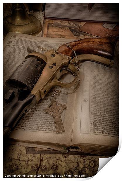 MY FAITH WILL PROTECT ME Print by Rob Toombs