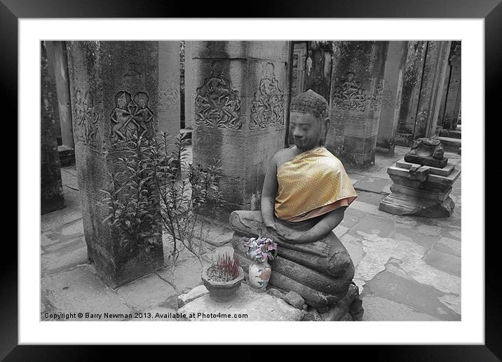 Bayon Framed Mounted Print by Barry Newman