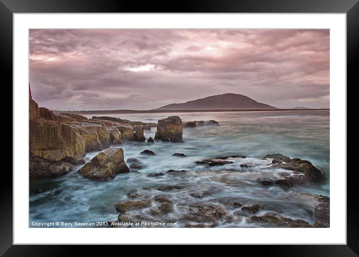 Stormy Seas  [colour] Framed Mounted Print by Barry Newman