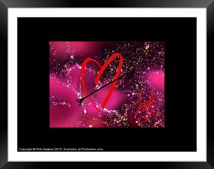 Just Love Framed Mounted Print by Rob Hawkins