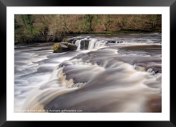 Upper Falls at Aysgarth Framed Mounted Print by Chris Frost