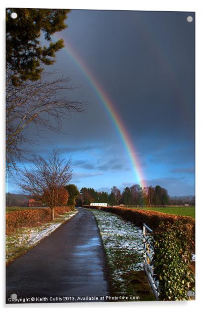 Rainbows End Acrylic by Keith Cullis