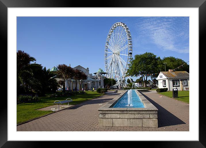 Olympic Ferris Wheel at Torquay Framed Mounted Print by Philip Berry