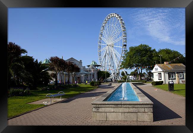 Olympic Ferris Wheel at Torquay Framed Print by Philip Berry