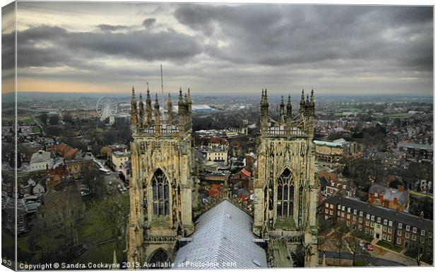 York Minster, View From The Tower Canvas Print by Sandi-Cockayne ADPS