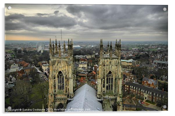 York Minster, View From The Tower Acrylic by Sandi-Cockayne ADPS