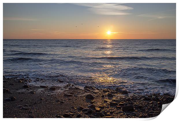 Monk Haven Morning Sunrise, Pembrokeshire Print by Simon West