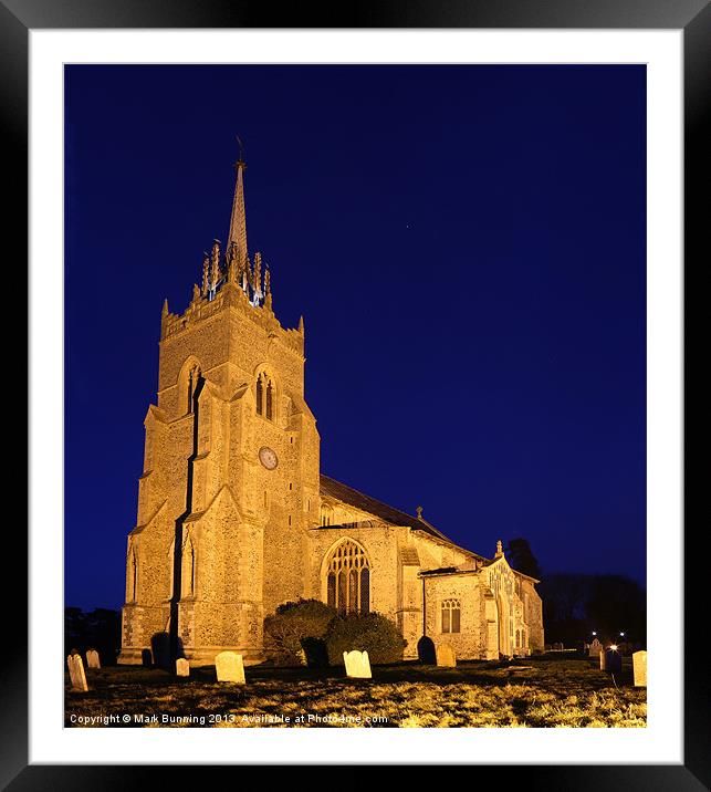 St Peter and St Paul, East Harling Framed Mounted Print by Mark Bunning