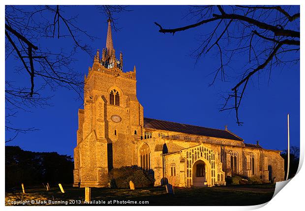 St Peter and St Paul, East Harling Landscape Print by Mark Bunning