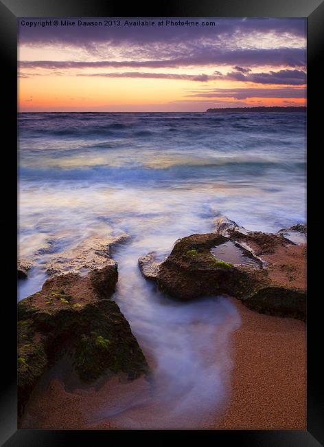 Finding the Cracks Framed Print by Mike Dawson