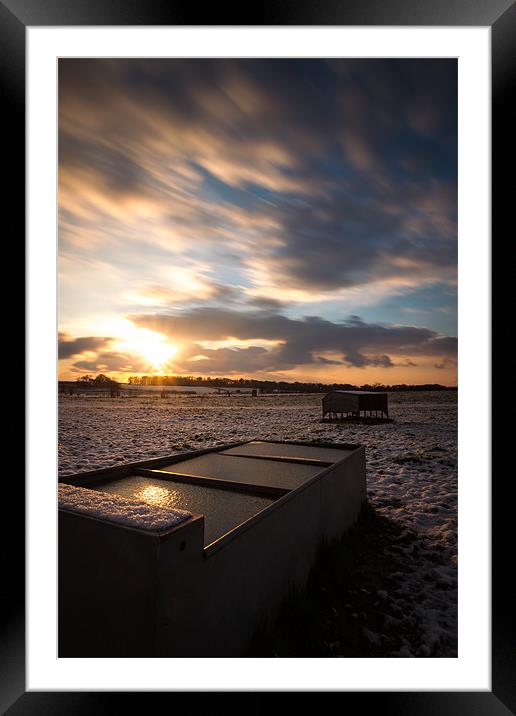 Cold Start Framed Mounted Print by Simon Wrigglesworth
