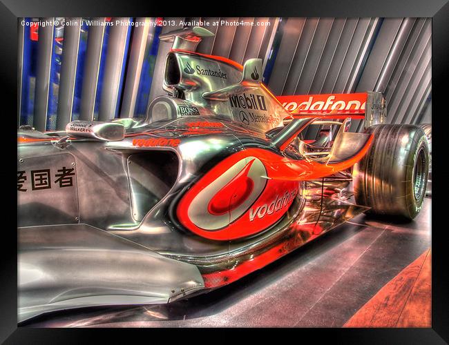 One Careful Owner ! - Lewis Hamilton Framed Print by Colin Williams Photography