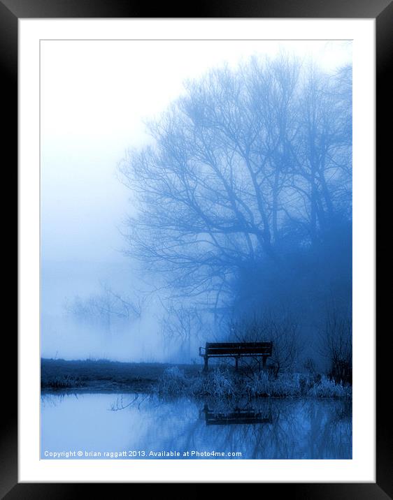 Seat with no view Framed Mounted Print by Brian  Raggatt