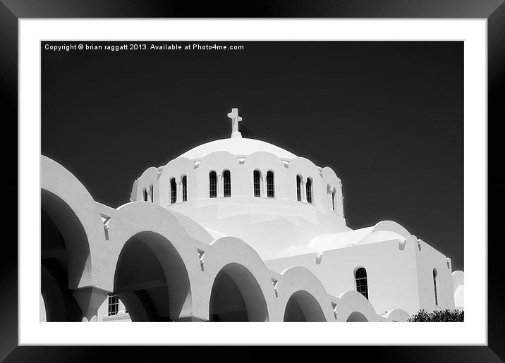 The Old Greek Church Framed Mounted Print by Brian  Raggatt