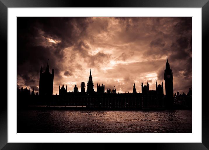 Westminster Framed Mounted Print by Phil Robinson