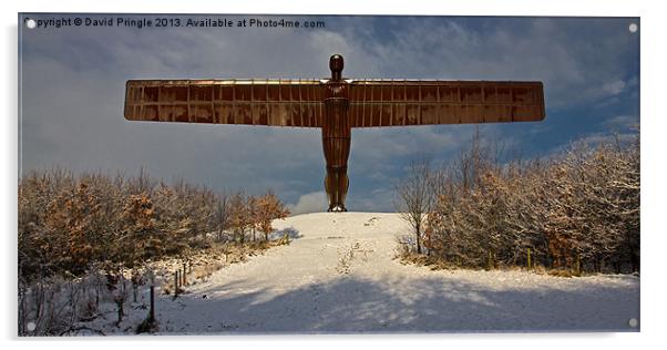 Angel in the Snow II Acrylic by David Pringle