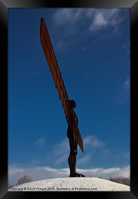 Angel in the Snow III Framed Print by David Pringle