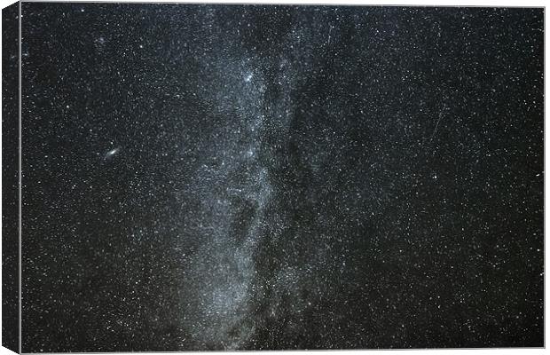 Milky Way with Gemind Meteor Canvas Print by Darryl Luscombe