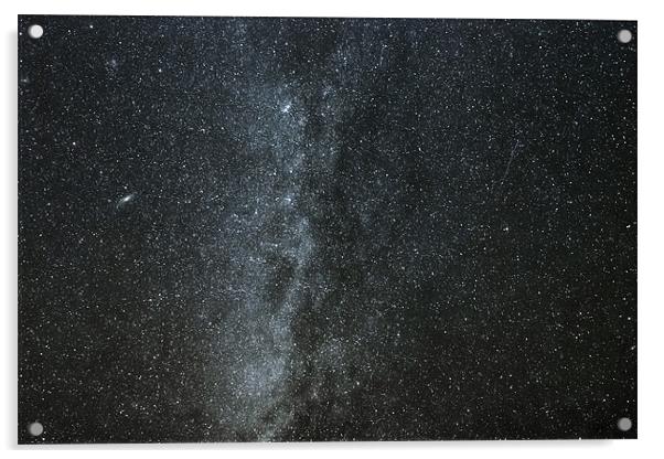 Milky Way with Gemind Meteor Acrylic by Darryl Luscombe