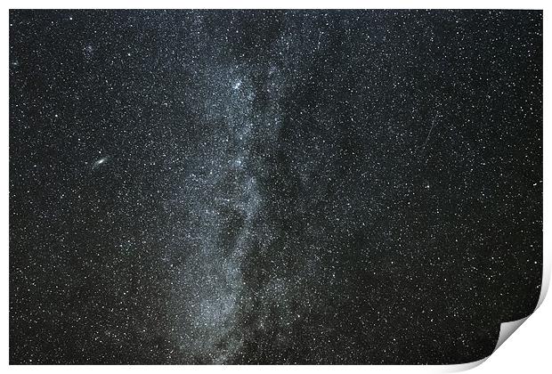 Milky Way with Gemind Meteor Print by Darryl Luscombe