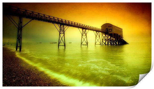 lifeboat station Print by Chris Manfield