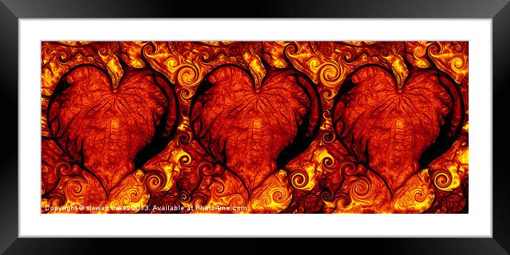 Love collection - lots of love Framed Mounted Print by stewart oakes