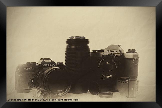 35mm Cameras Framed Print by Paul Holman Photography