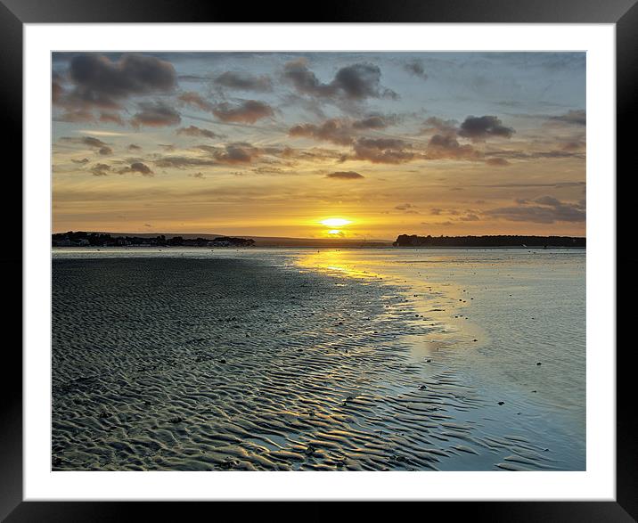 Brownsea Island Sunset Framed Mounted Print by Jennie Franklin