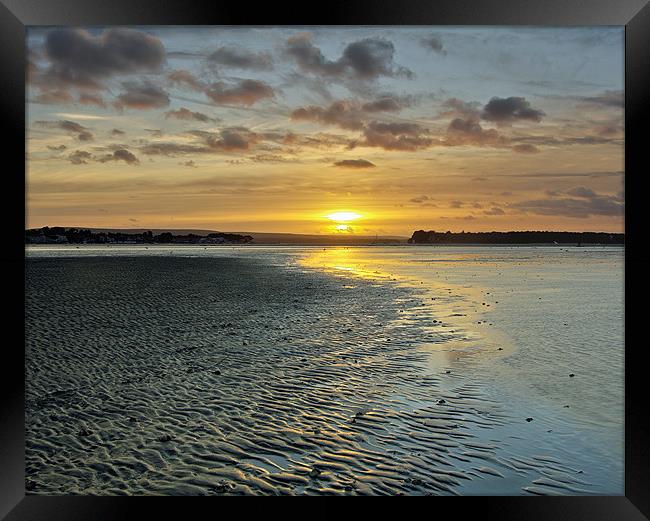 Brownsea Island Sunset Framed Print by Jennie Franklin