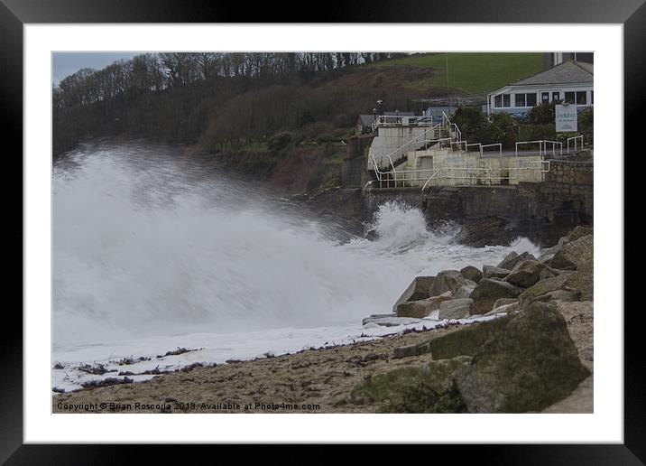 Stormy falmouth Framed Mounted Print by Brian Roscorla