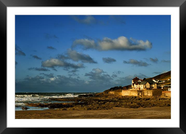 Croyde Bay Framed Mounted Print by Dave Wilkinson North Devon Ph