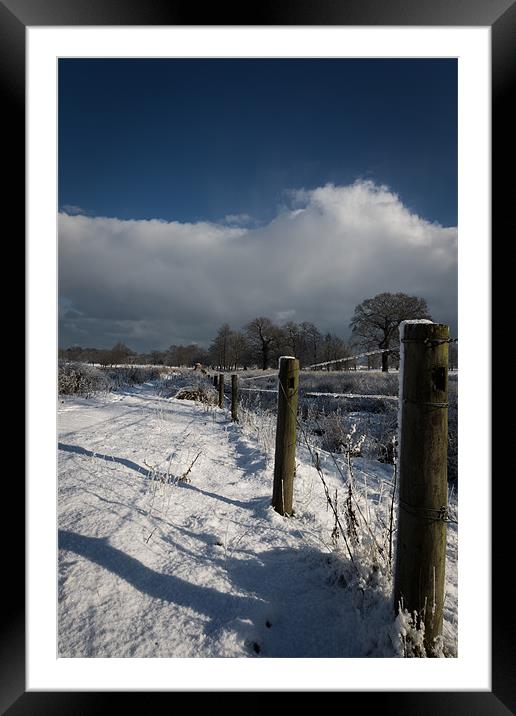 The Cold Route Framed Mounted Print by Simon Wrigglesworth