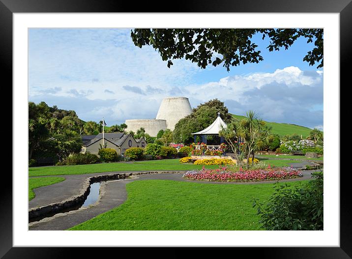 Ilfracombe Gardens and Bandstand Devon Framed Mounted Print by Diana Mower