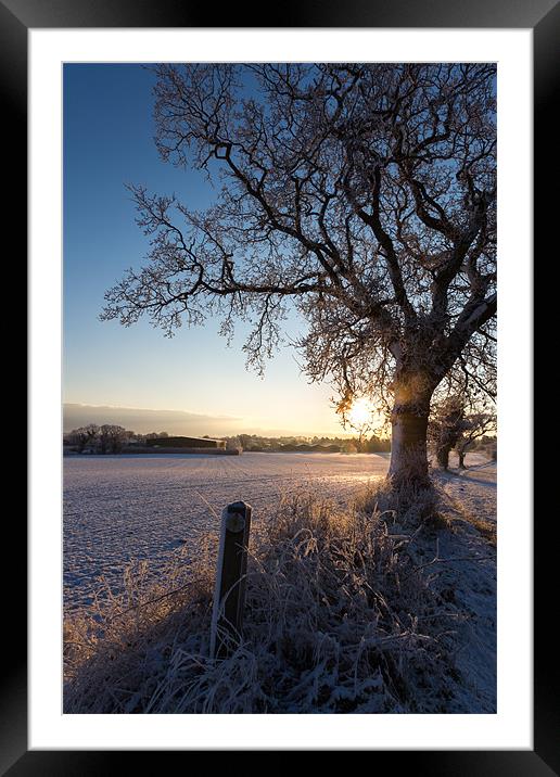 Path to Sunrise Framed Mounted Print by Simon Wrigglesworth