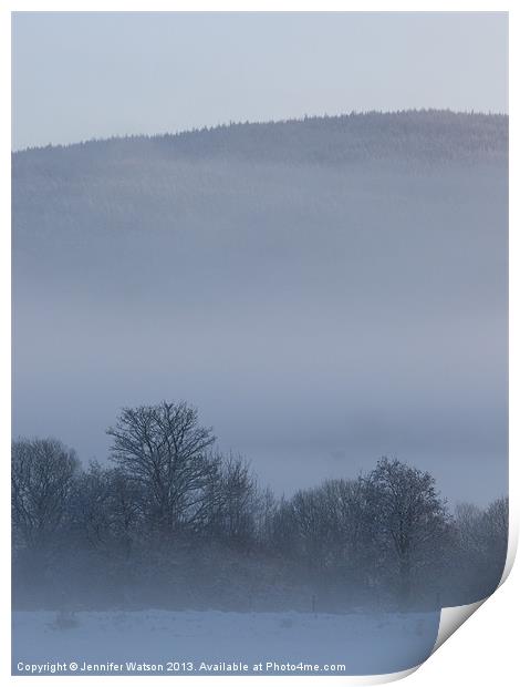 Winter Mist 2 Print by Jennifer Henderson