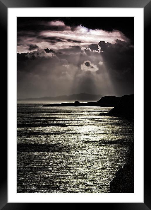Storm Clouds Over Skye Framed Mounted Print by Andy Anderson