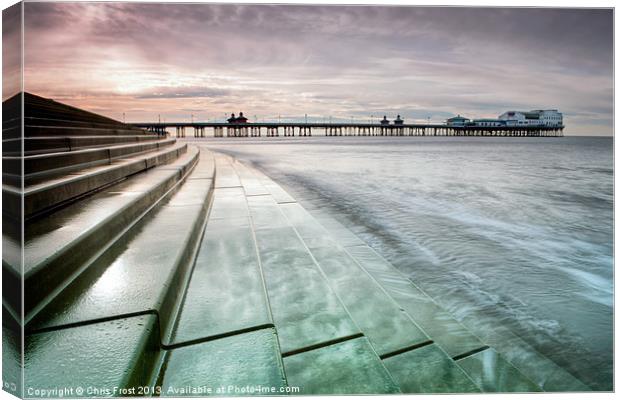 Blackpool North Pier Curves Canvas Print by Chris Frost